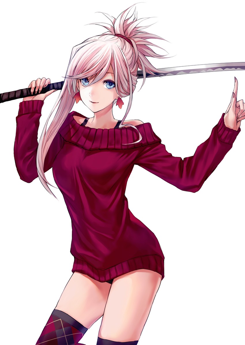 miyamoto musashi (fate and 1 more) drawn by applekun