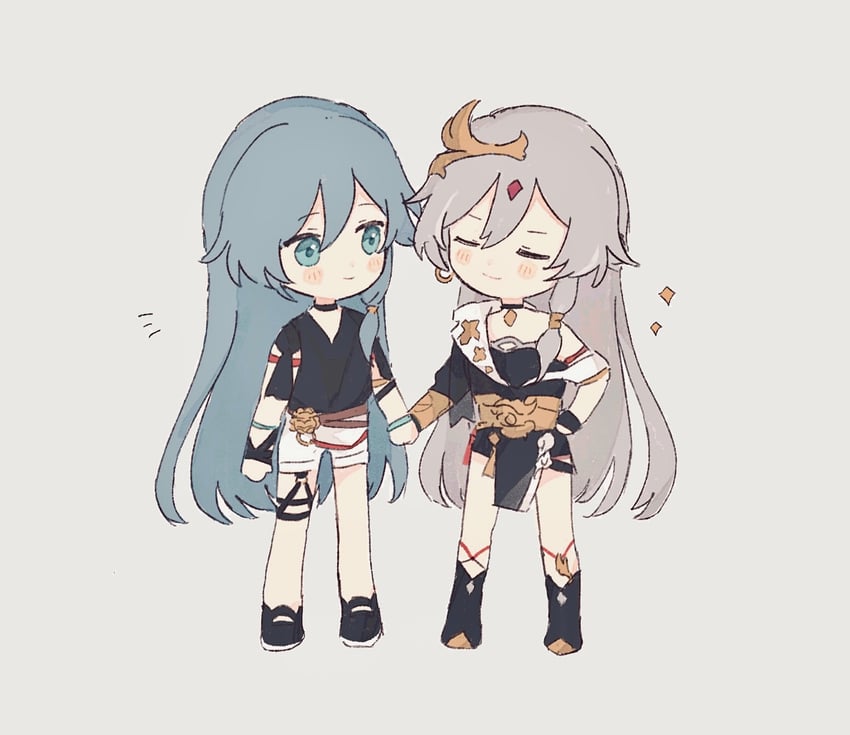 fu hua and herrscher of sentience (honkai and 1 more) drawn by tya_tya_3rd