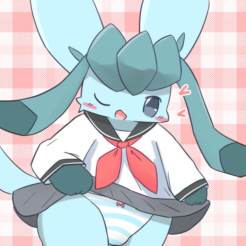 glaceon (pokemon) drawn by nya-ko