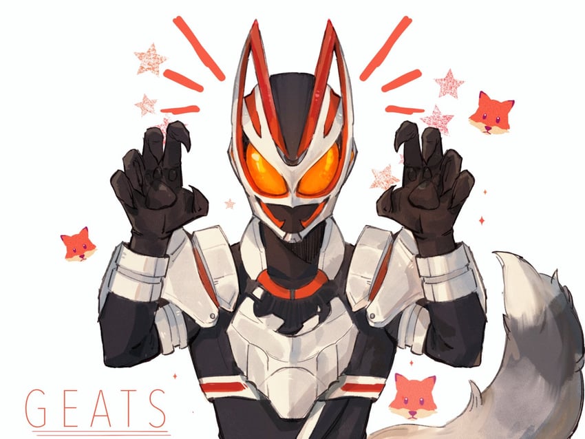 kamen rider geats (kamen rider and 1 more) drawn by meowq