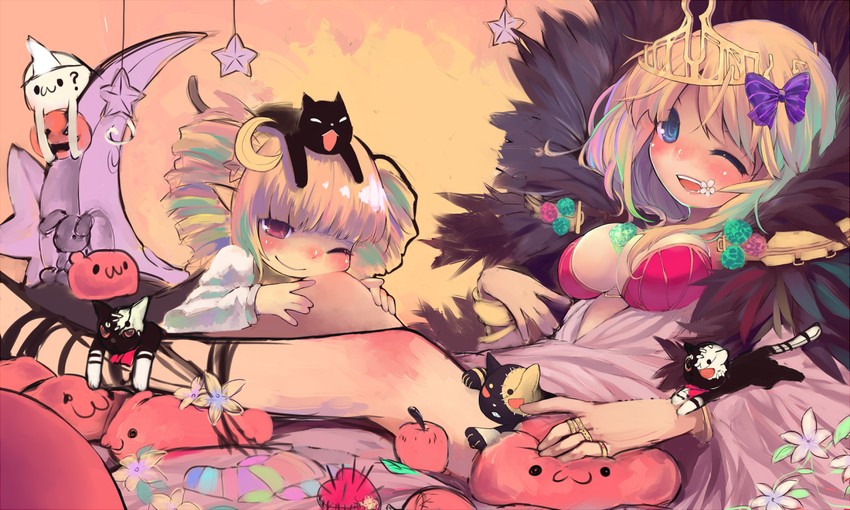 poring, sorcerer, loli ruri, and lude (ragnarok online) drawn by htm_(gixig)