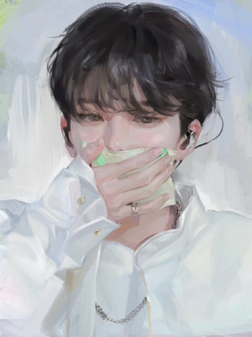 jeonghan (real life and 1 more) drawn by bm94199
