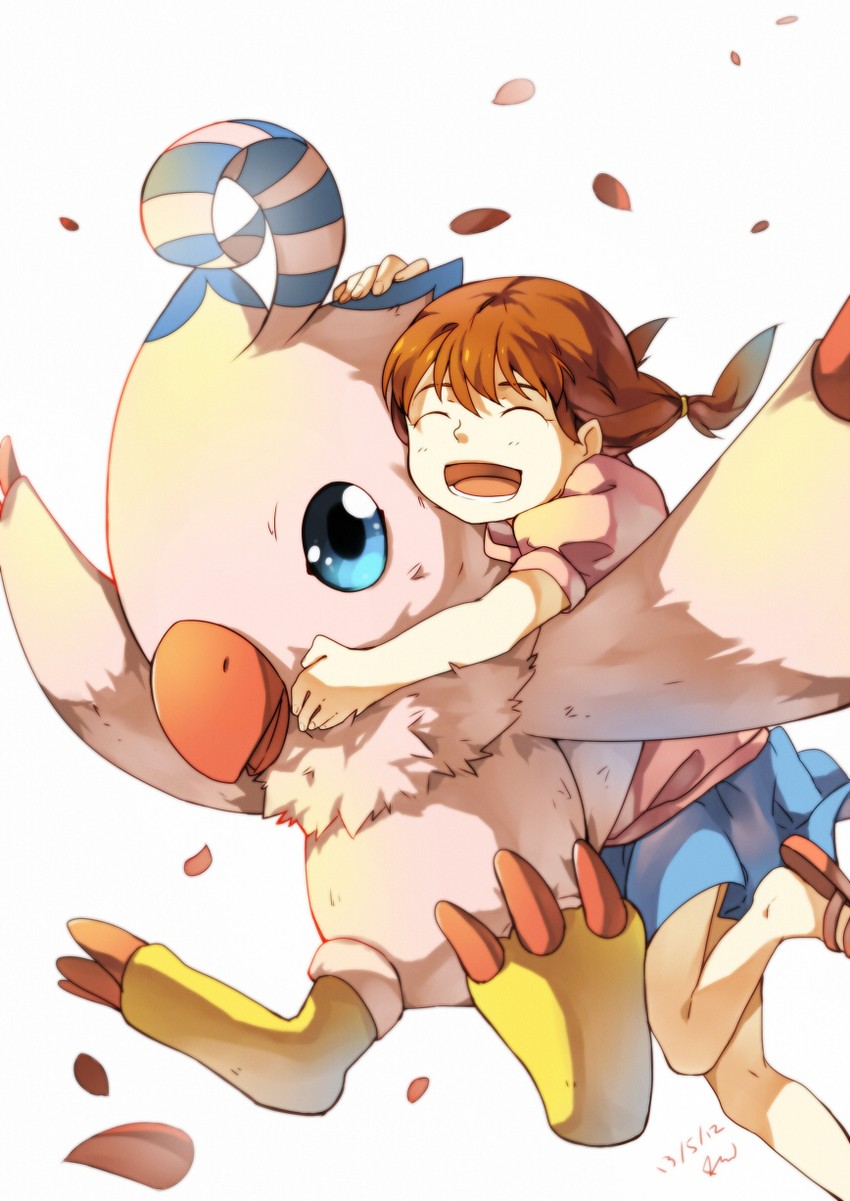 piyomon and daimon chika (digimon and 1 more) drawn by reach_(rrrui)