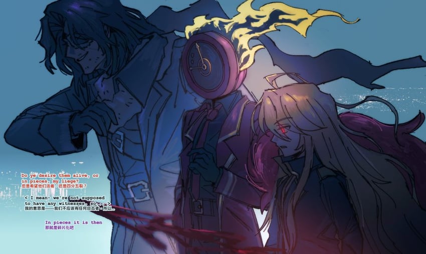 don quixote, heathcliff, and dante (project moon and 1 more) drawn by fivveweeks