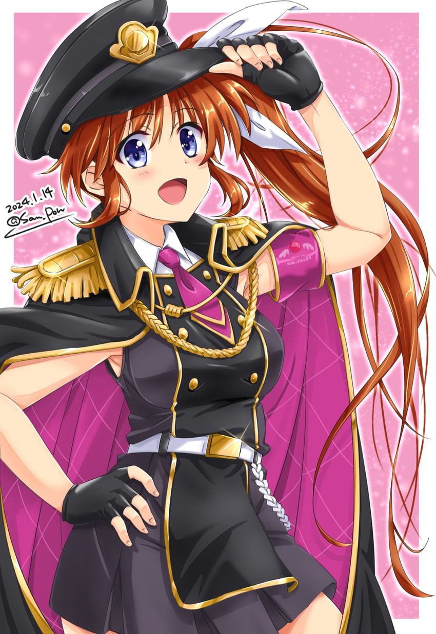 takamachi nanoha (lyrical nanoha and 2 more) drawn by san-pon
