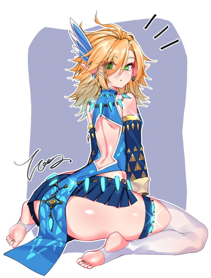 link (the legend of zelda and 1 more) drawn by husun_wei