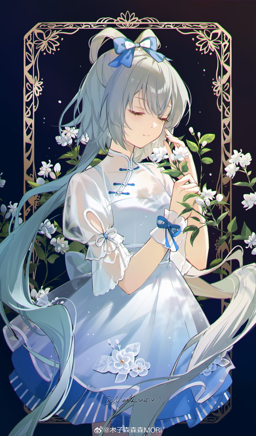 luo tianyi (vocaloid and 1 more) drawn by morimori_(14292311)