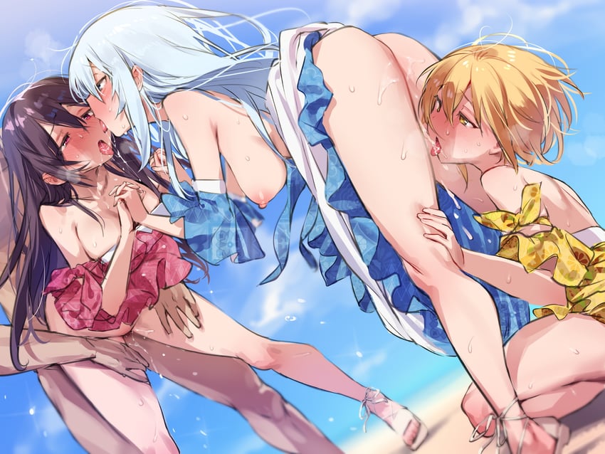 aitsuki nakuru, nayuta, and natsume itsuki (la priere) drawn by nanaichi