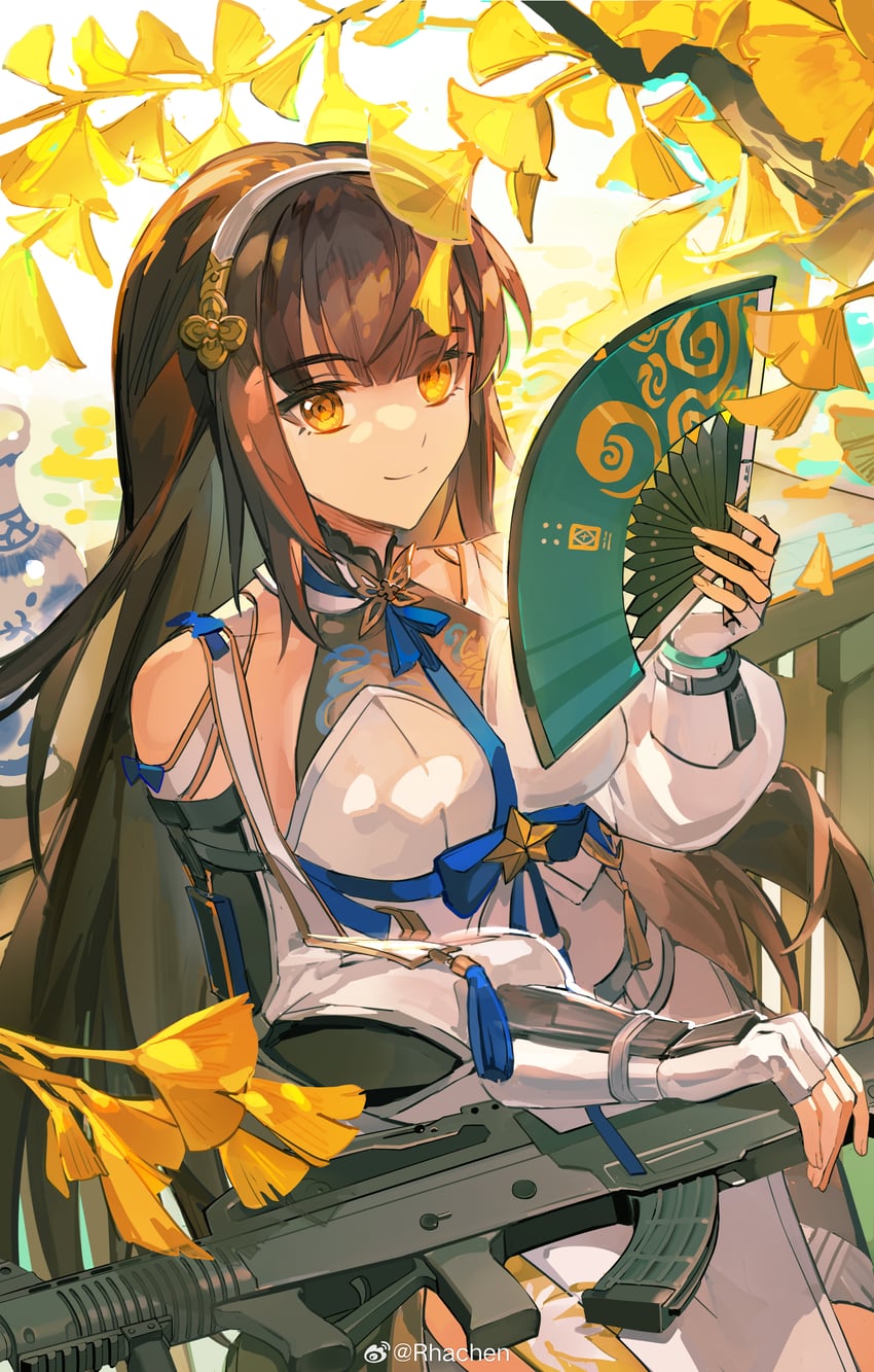 type 95 and daiyan (girls' frontline and 1 more) drawn by rhachen