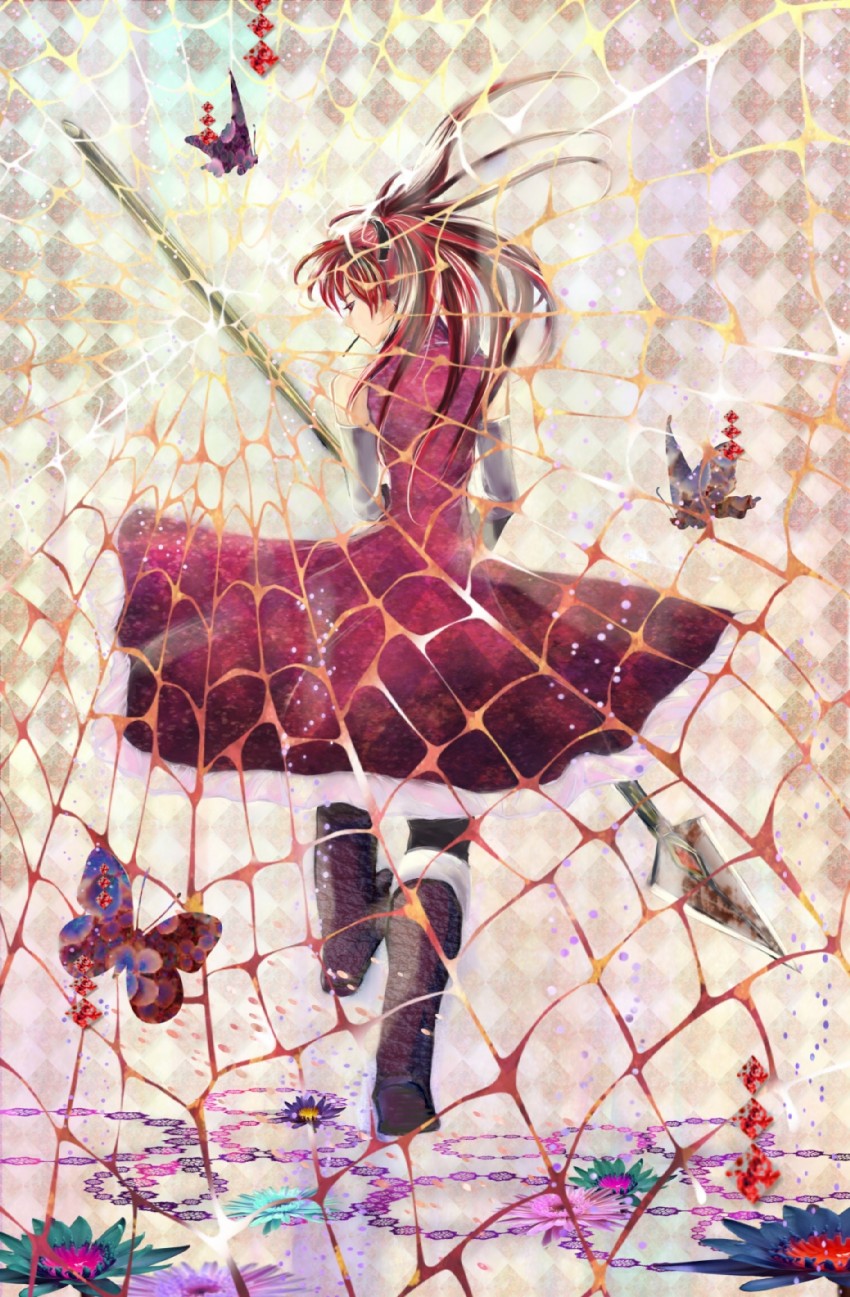 sakura kyoko (mahou shoujo madoka magica) drawn by riisa_(mr1-3434)