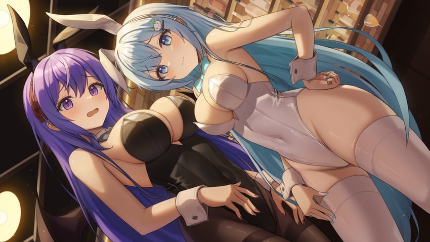 luna neige and kefilia neil (h.live) drawn by halko_(halonakoma9)