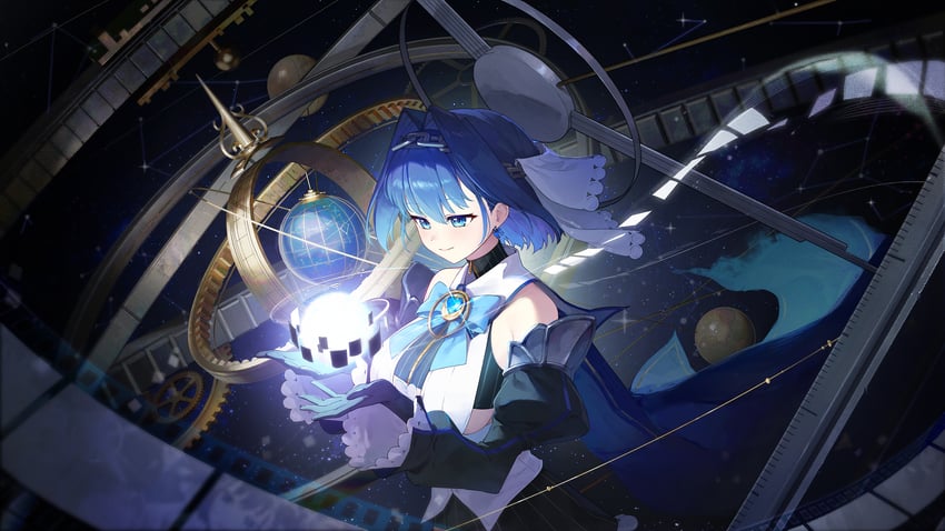 ouro kronii (hololive and 1 more) drawn by angcha