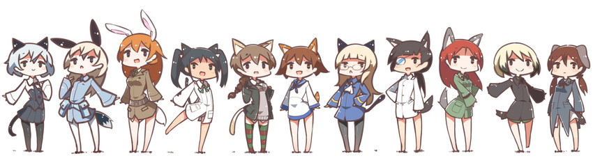 sanya v. litvyak, eila ilmatar juutilainen, miyafuji yoshika, erica hartmann, gertrud barkhorn, and 6 more (world witches series and 1 more) drawn by kinakomoti