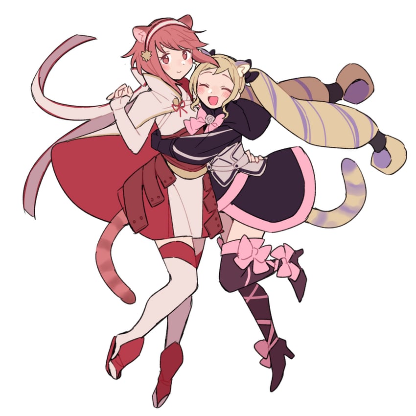 elise and sakura (fire emblem and 1 more) drawn by do_m_kaeru