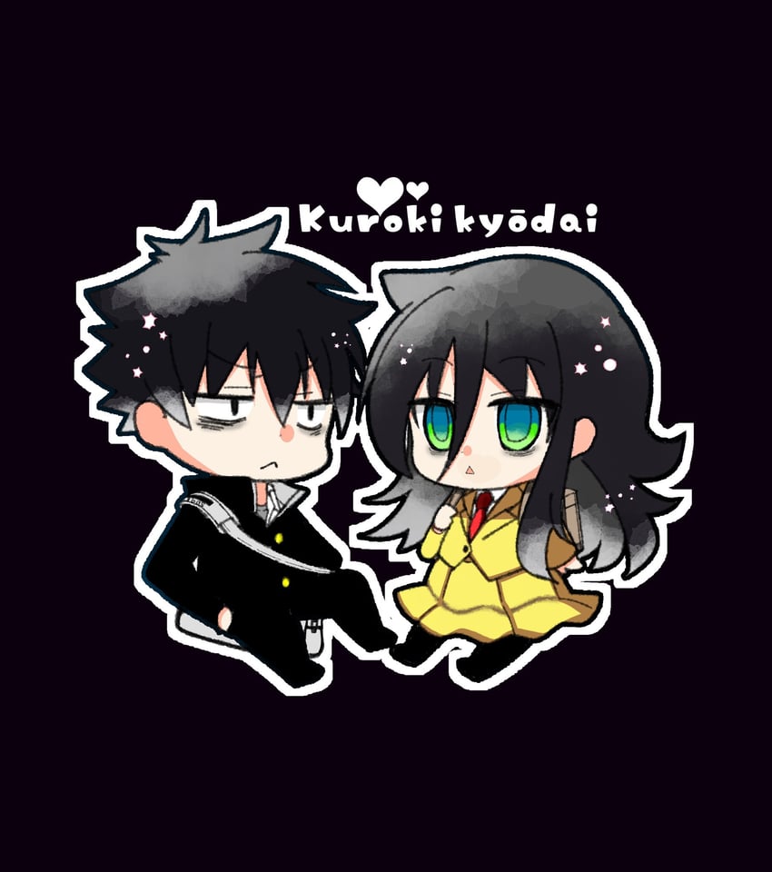 kuroki tomoko and kuroki tomoki (watashi ga motenai no wa dou kangaetemo omaera ga warui!) drawn by pokuron