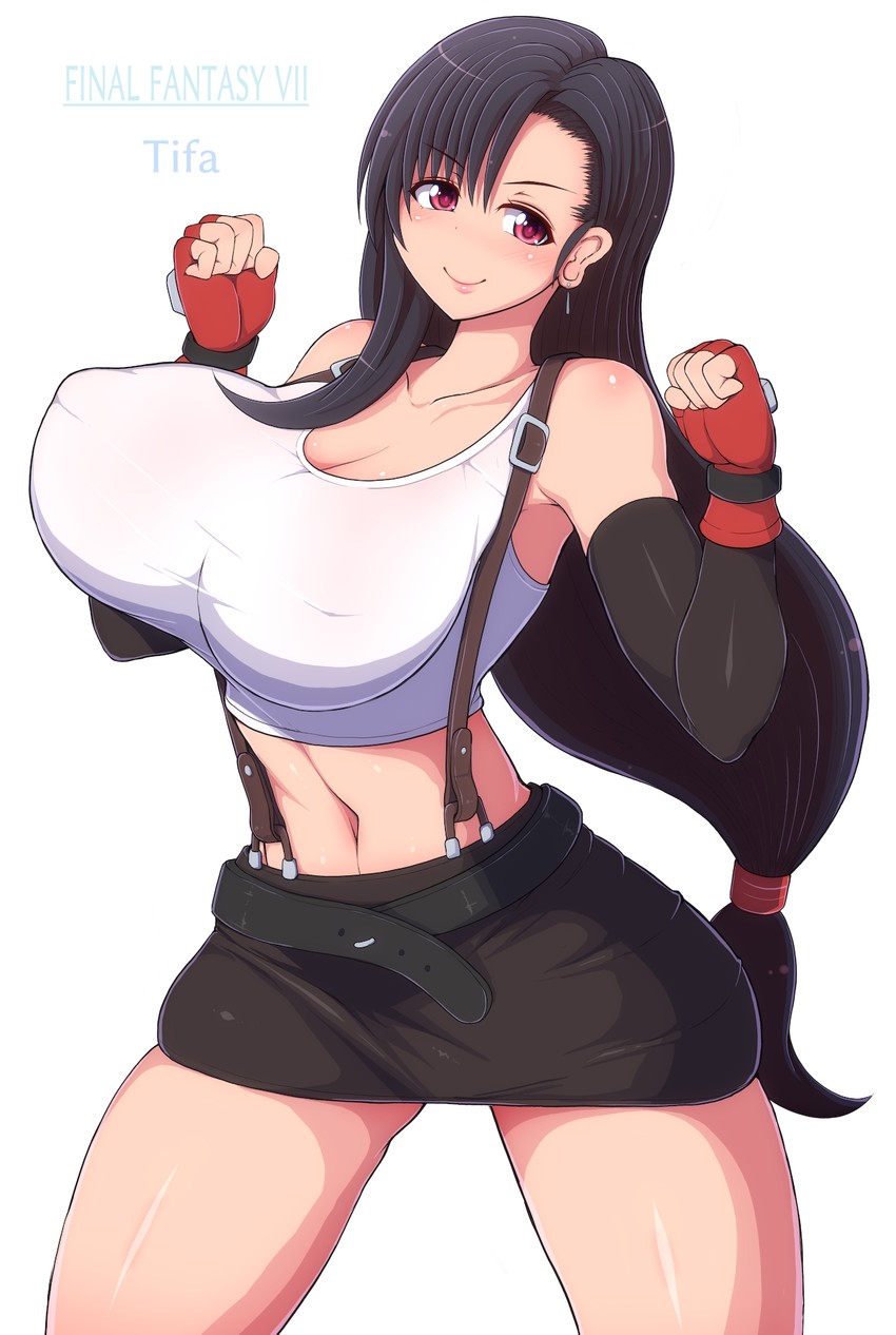 tifa lockhart (final fantasy and 1 more) drawn by ponponmaru