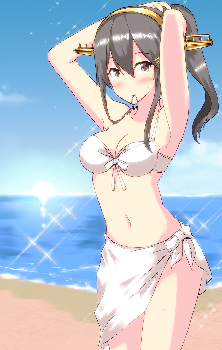 haruna kai ni and haruna (kantai collection) drawn by suna_(sunaipu)