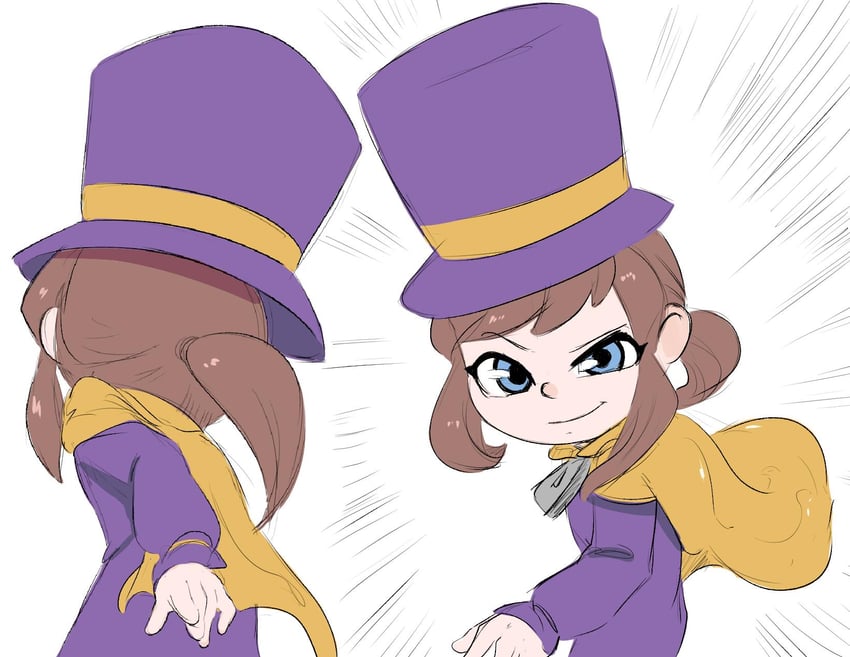hat kid and ricardo milos (a hat in time and 1 more) drawn by spicy_bardo