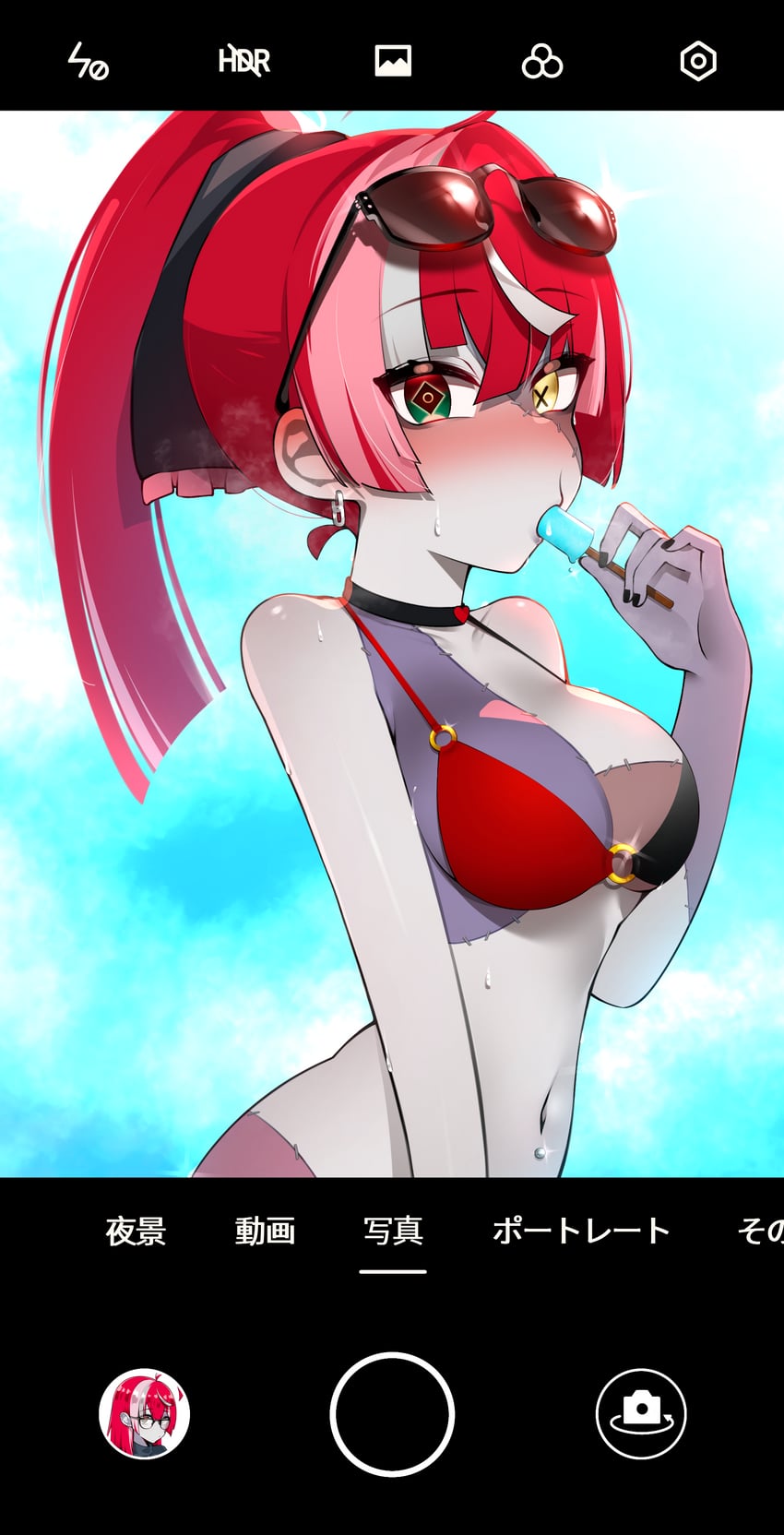 kureiji ollie (hololive and 1 more) drawn by kok_(honeymelon)