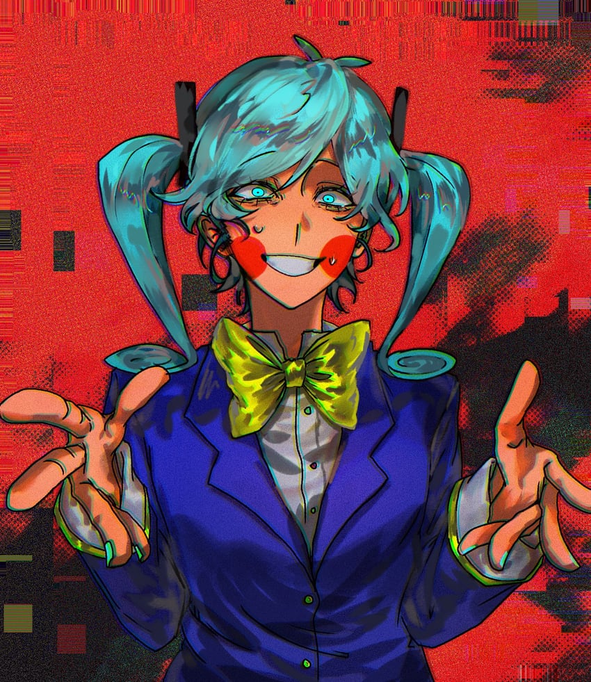 hatsune miku (vocaloid and 1 more) drawn by shunyechu
