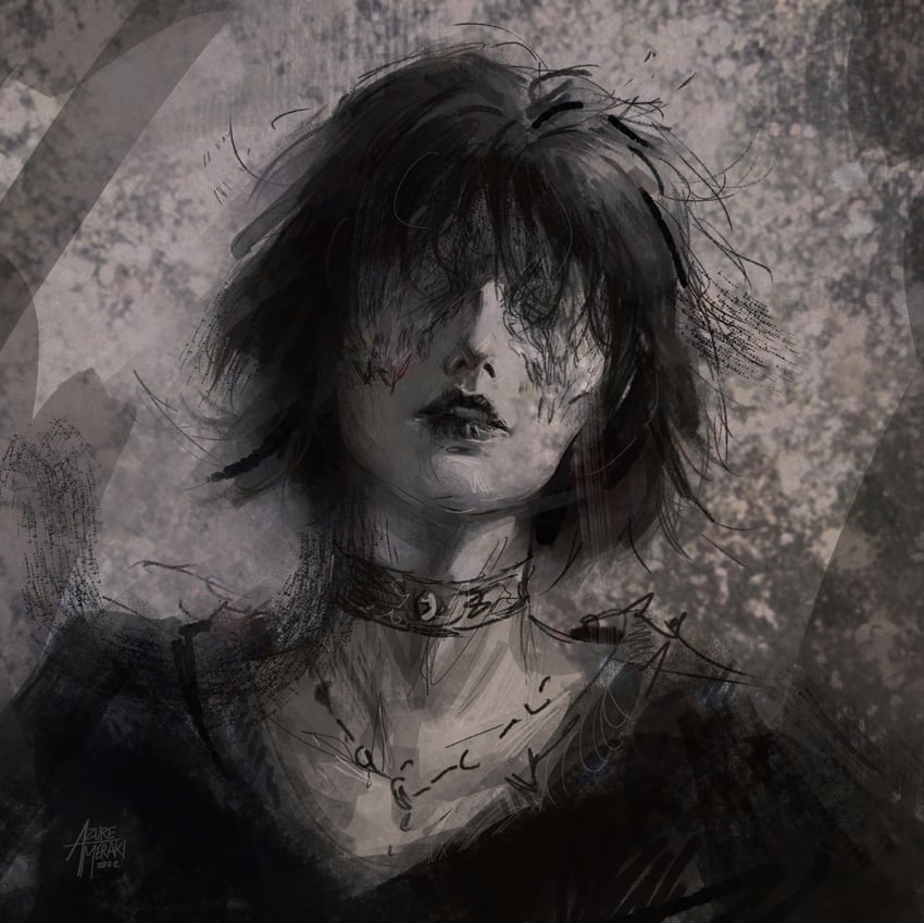 maiden in black (demon's souls) drawn by azure_meraki