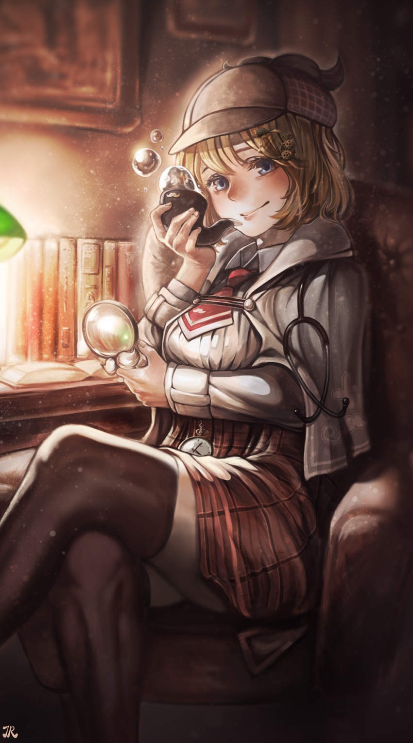 watson amelia (hololive and 1 more) drawn by birdrawdream
