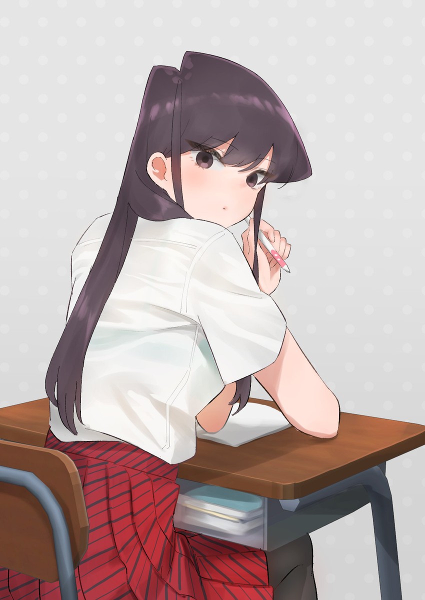komi shouko (komi-san wa komyushou desu) drawn by takita_(takita3411)