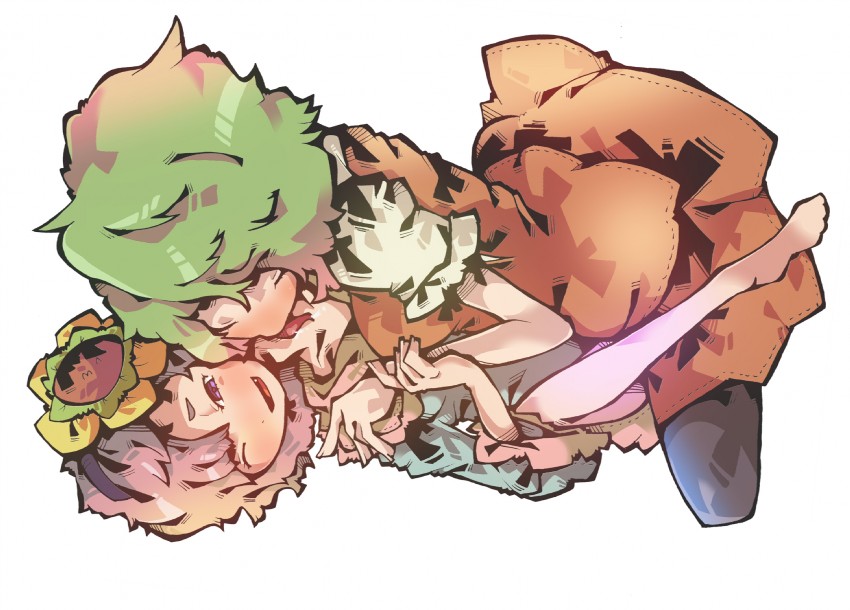 komeiji satori and kazami yuuka (touhou) drawn by glisten