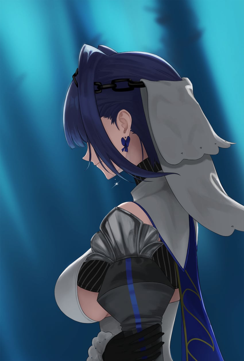 ouro kronii (hololive and 1 more) drawn by muwon