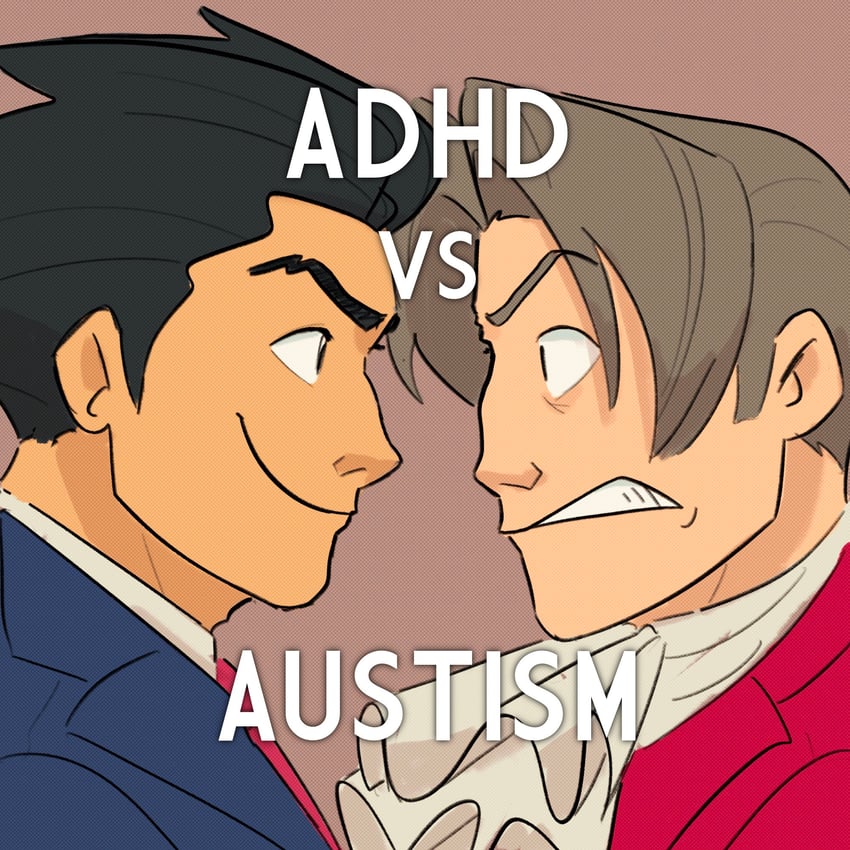 phoenix wright and miles edgeworth (ace attorney) drawn by stellalights