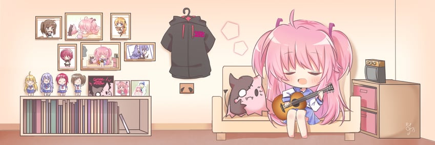yui, hinata hideki, iwasawa masami, hisako, sekine shiori, and 1 more (angel beats!) drawn by utuigawa