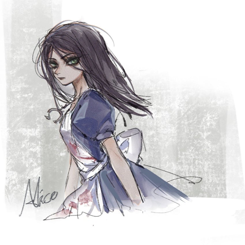 alice liddell (american mcgee's alice and 1 more) drawn by gucandiyi52092