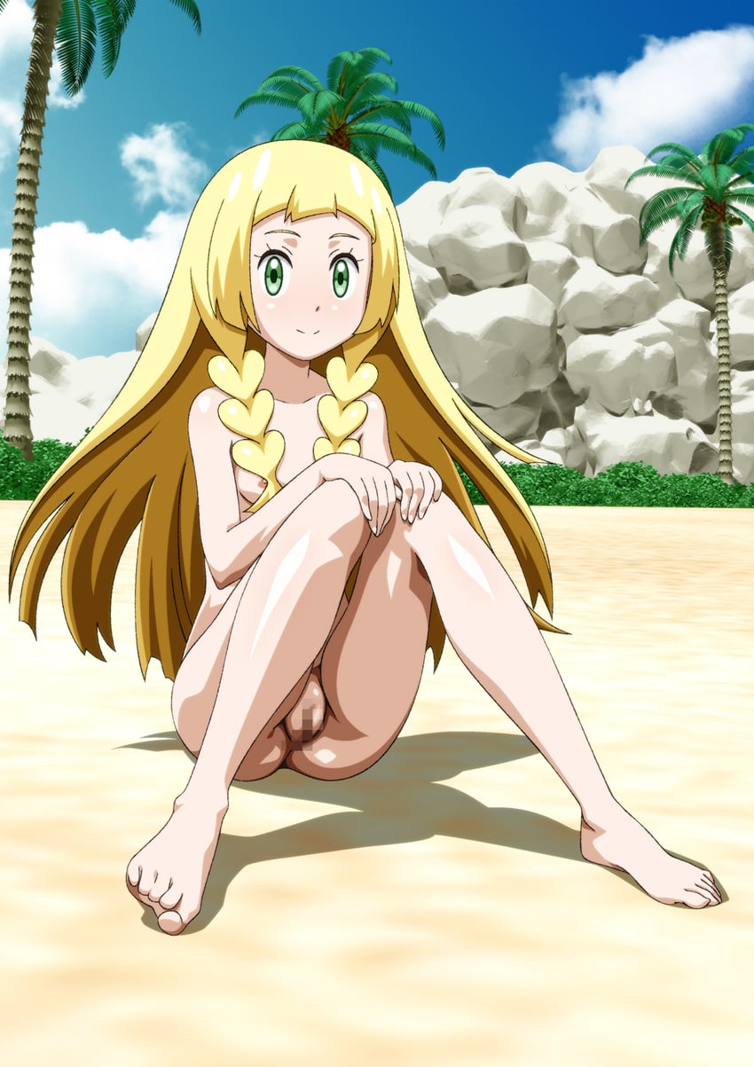 lillie (pokemon and 1 more) drawn by carinae