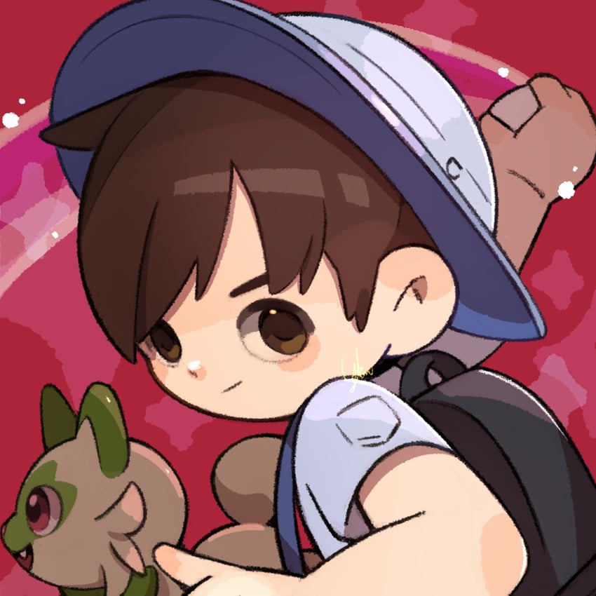 florian and sprigatito (pokemon and 1 more) drawn by yknsugar