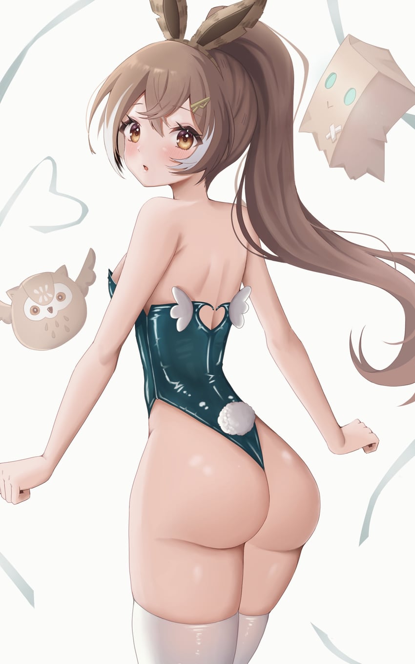 nanashi mumei, friend, and hootsie (hololive and 1 more) drawn by nyu-tan94