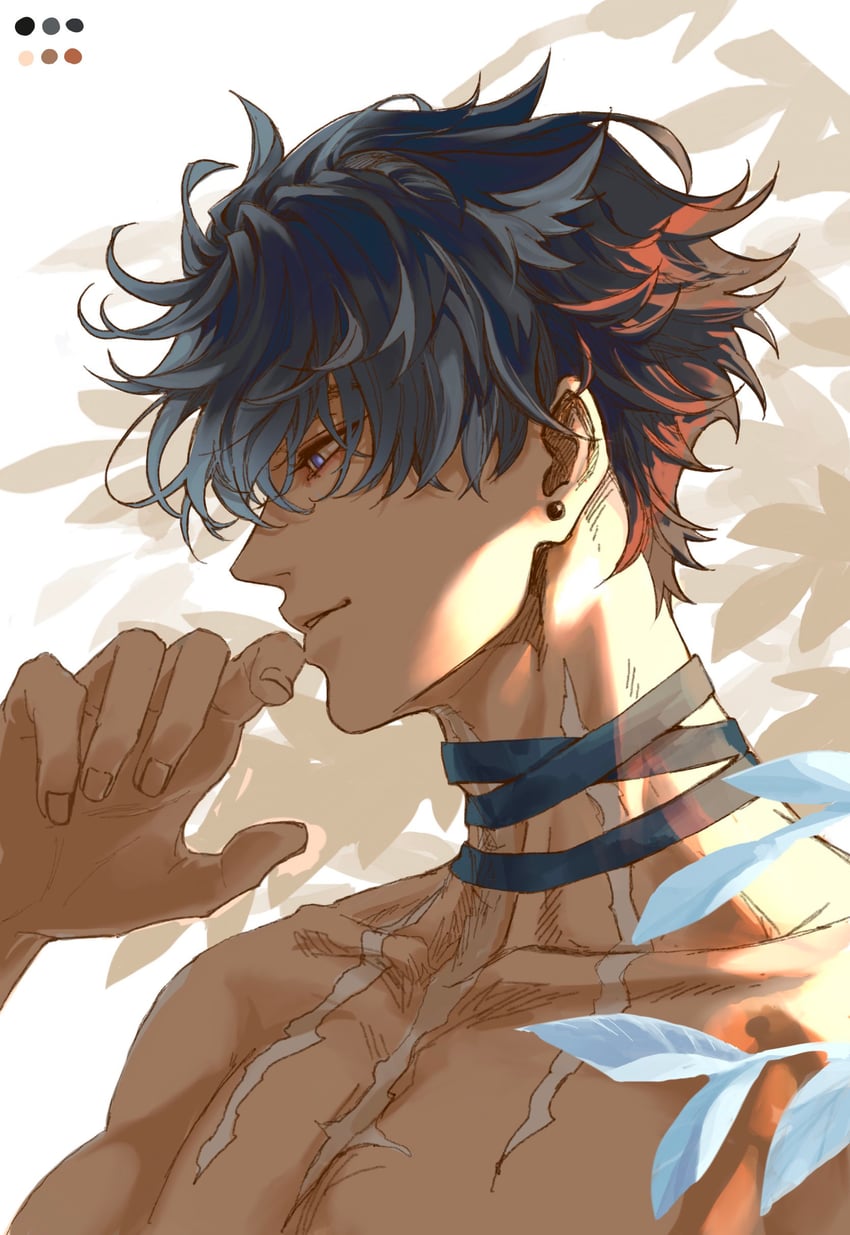 wriothesley (genshin impact) drawn by namakoaaa