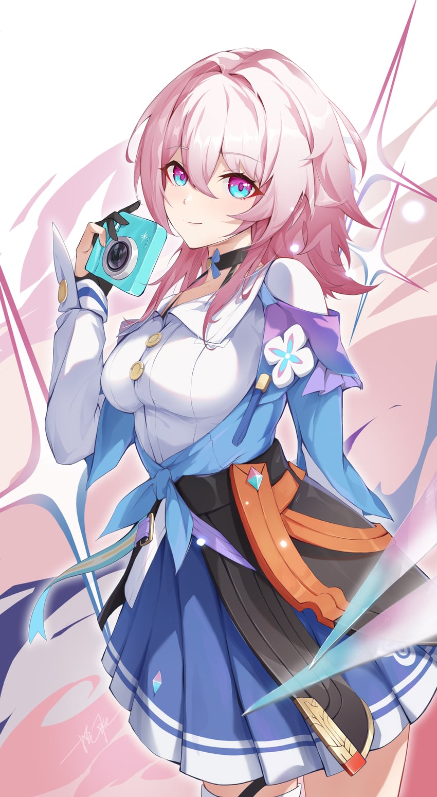 march 7th (honkai and 1 more) drawn by ooo_wange