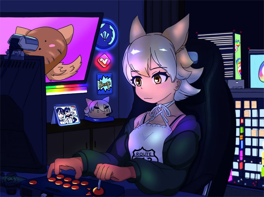 coyote and coyopotato (kemono friends and 1 more) drawn by ni_daco