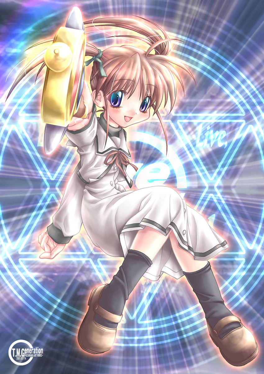 takamachi nanoha (lyrical nanoha and 4 more) drawn by ishihara_masumi