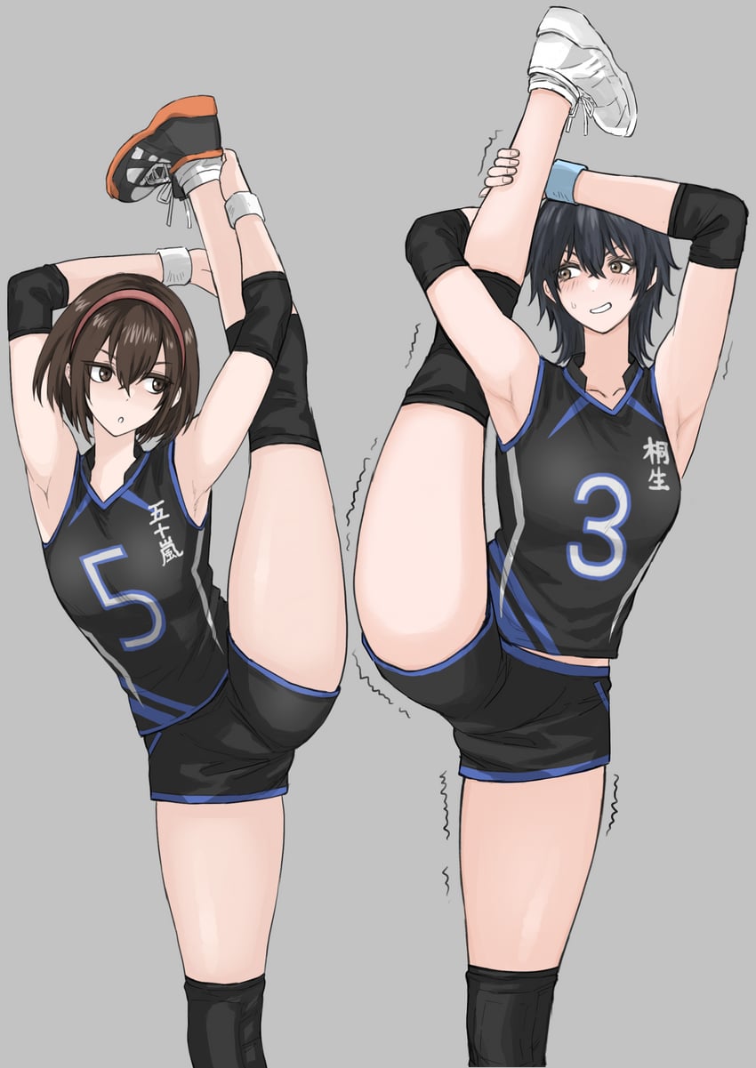 kiryu nanami and igarashi mikoto (original) drawn by fuku_(fuku12290574)