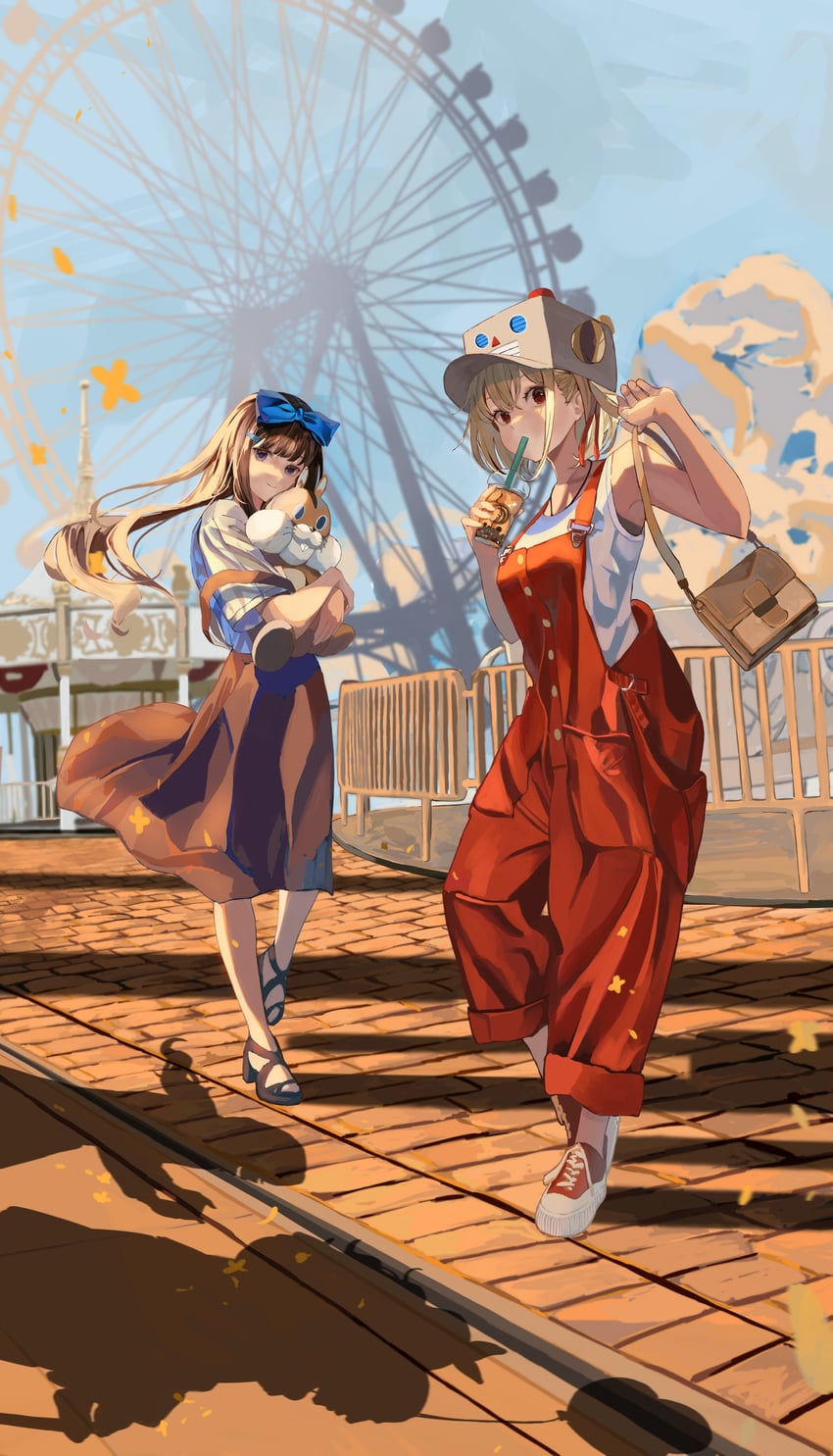 nishikigi chisato, inoue takina, kurumi, nakahara mizuki, mika, and 1 more (lycoris recoil) drawn by shirasuke_0822