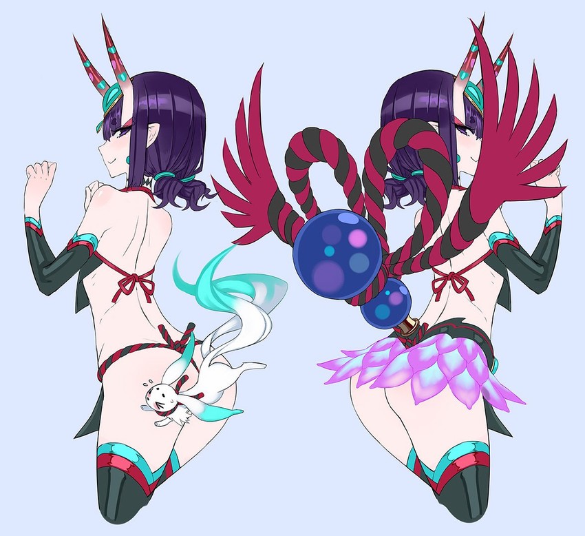 shuten douji and haku (fate and 1 more) drawn by honjou_raita