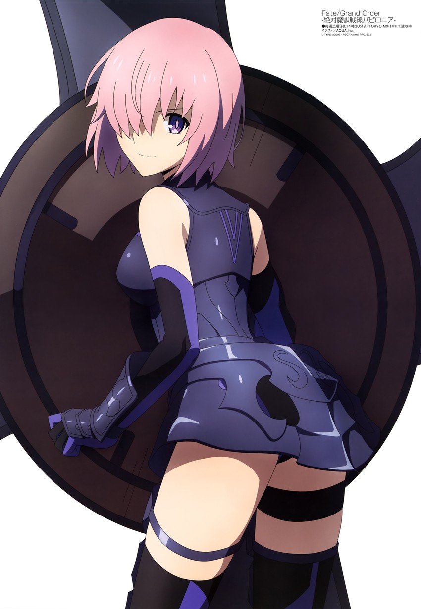mash kyrielight (fate and 2 more) drawn by aquastar_inc.