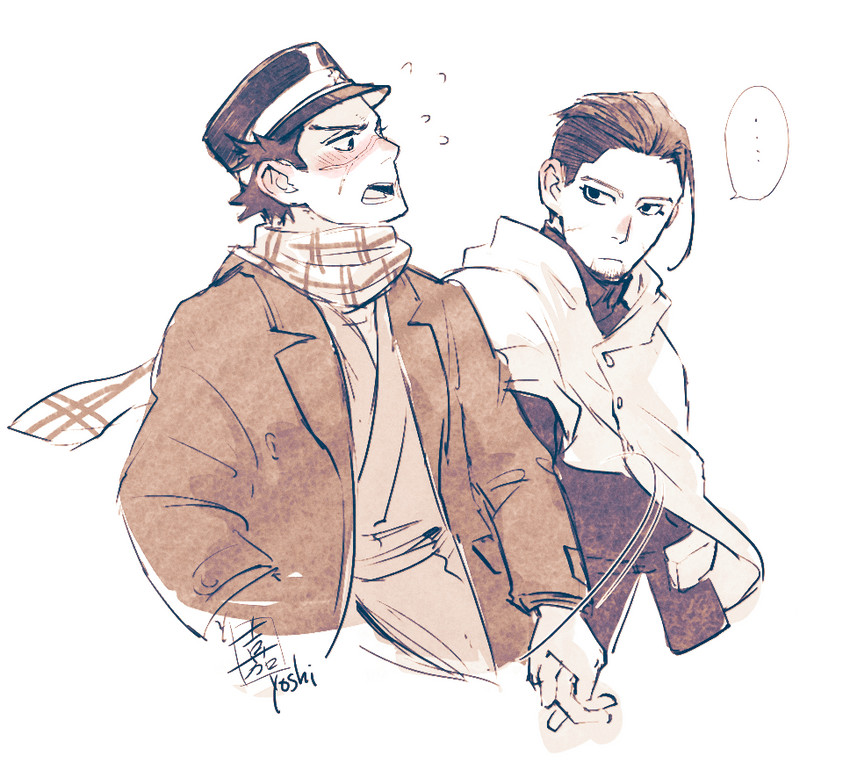 sugimoto saichi and ogata hyakunosuke (golden kamuy) drawn by yoshimi