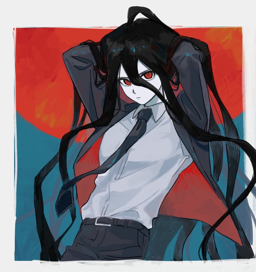 kamukura izuru (danganronpa and 1 more) drawn by hatemadeimym