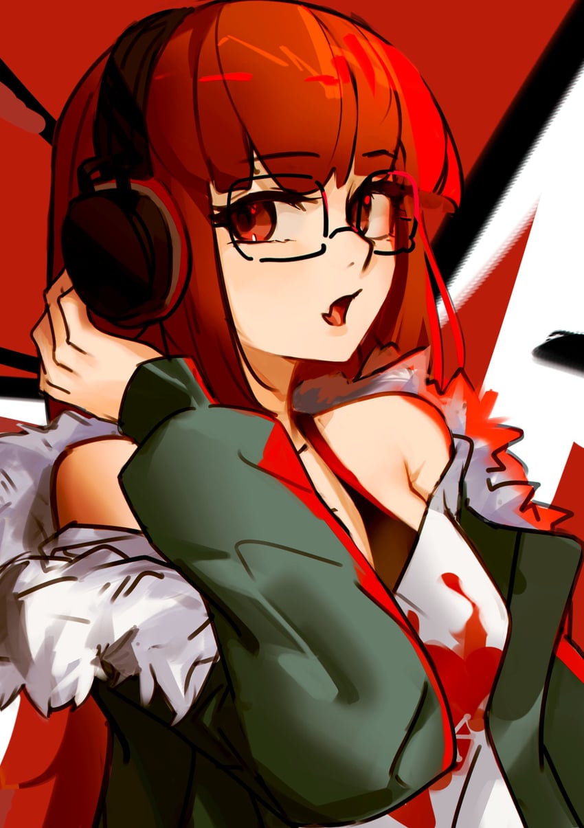 sakura futaba (persona and 1 more) drawn by vergil_mon