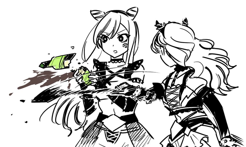 yumeoji shiori and yumeoji fumi (shoujo kageki revue starlight and 1 more) drawn by dee0333