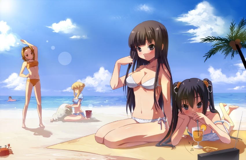 akiyama mio, nakano azusa, hirasawa yui, tainaka ritsu, and kotobuki tsumugi (k-on!) drawn by xiangtu