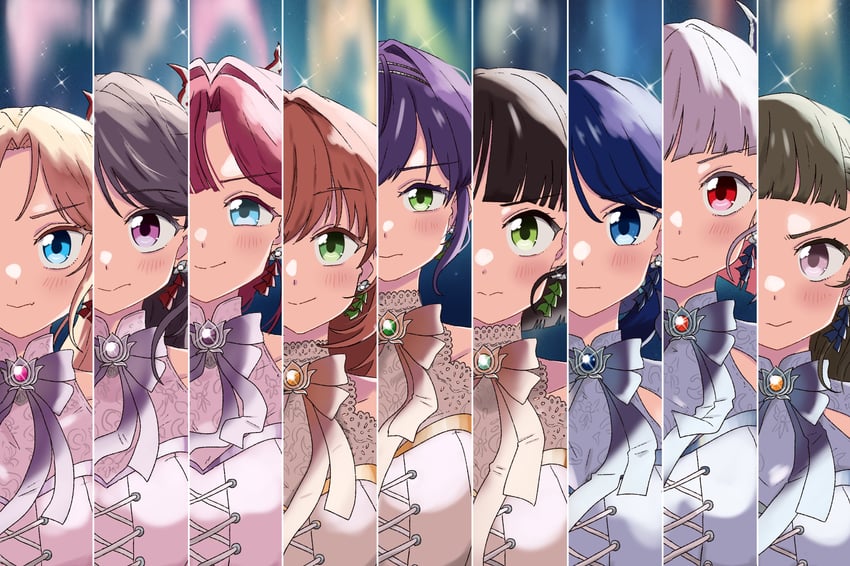 hinoshita kaho, fujishima megumi, otomune kozue, murano sayaka, yugiri tsuzuri, and 4 more (love live! and 1 more) drawn by kanzaki_gou
