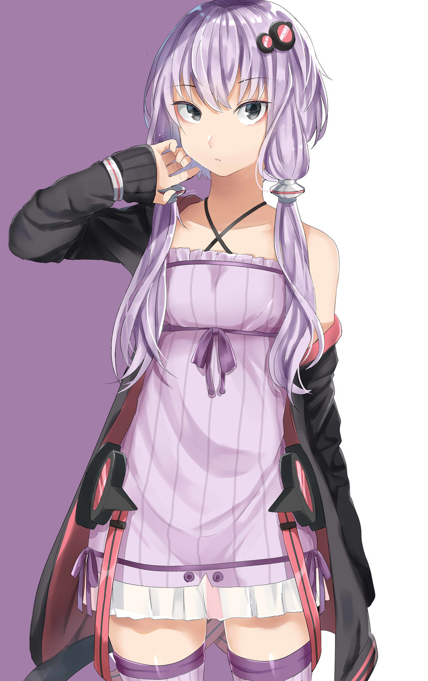 yuzuki yukari (vocaloid and 1 more) drawn by narumiyaaz